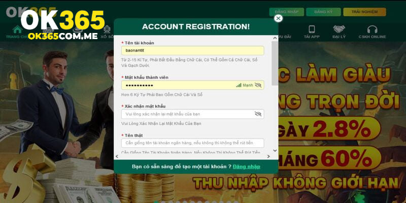 Những điều khoản liên quan tới quá trình thiết lập nick game
