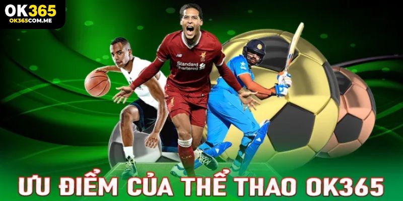 Những ưu điểm thu hút tại sảnh thể thao OK365